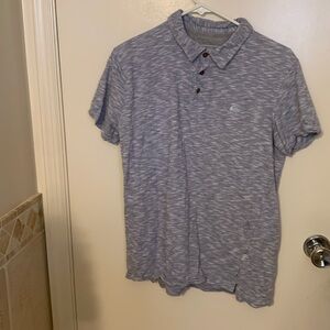 Men’s medium blue/grey quiksilver polo.